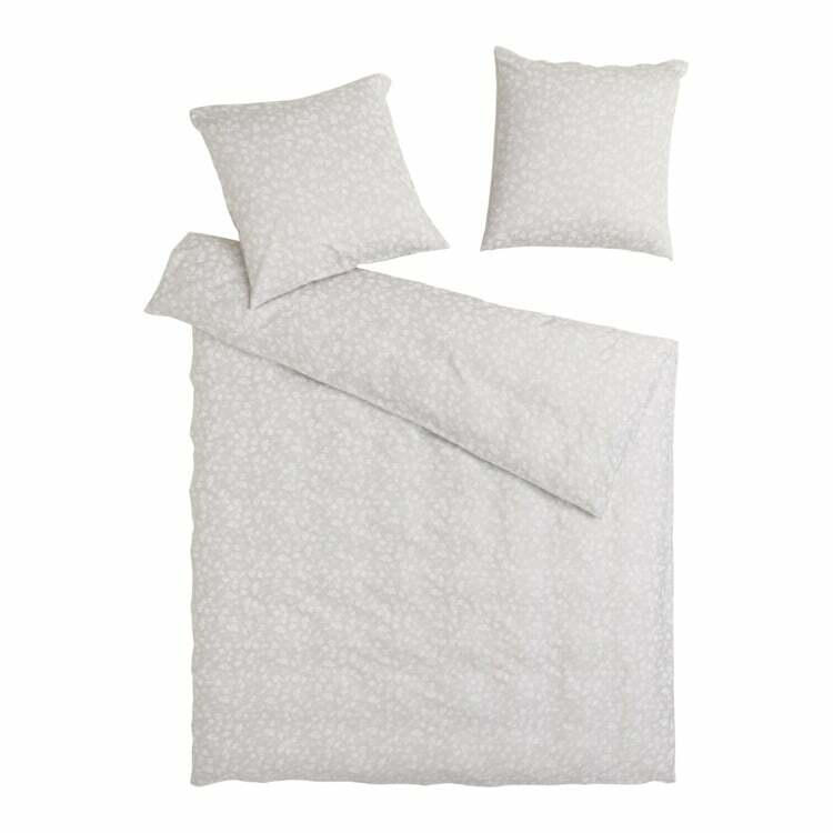 Fodera per cuscino GINA, cotone, argento/bianco, 65x100 cm