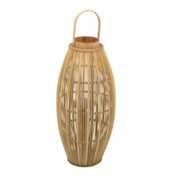 Lanterne BAMBOO, bois/verre/, brun sable