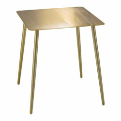 Tavolino di complemento Kufstein, metallo, oro