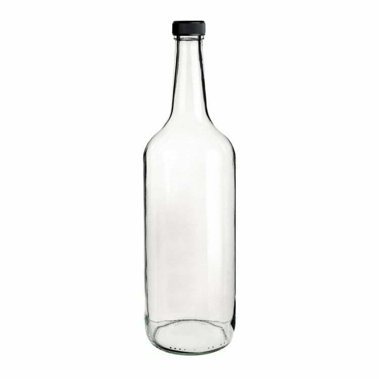 Flasche DREH, Glas, transparent
