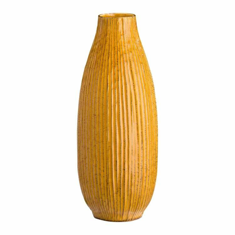 Vaso decorativo LINA, ceramica, marrone