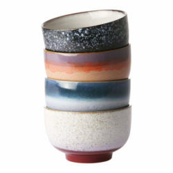 Set di ciotole 70'S, ceramica, multicolore