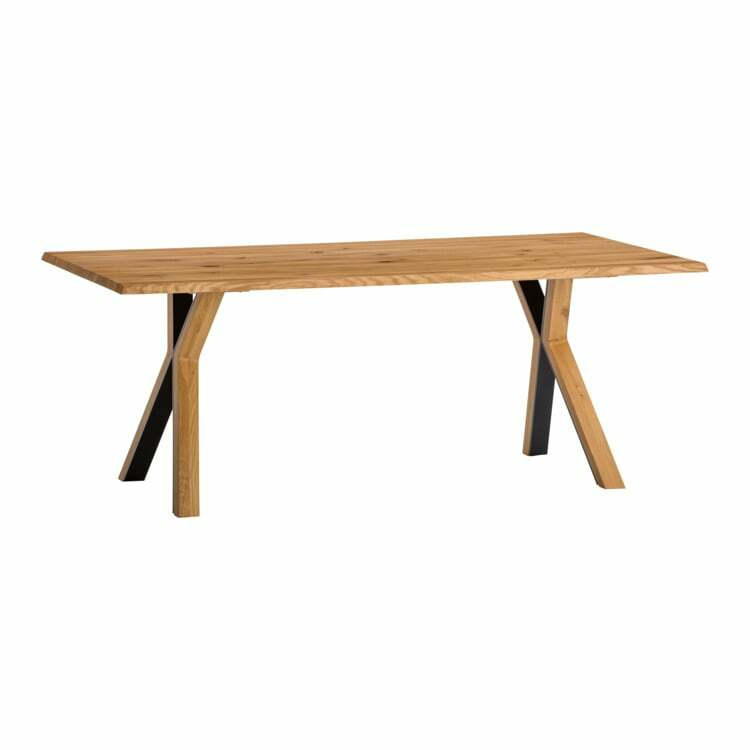 Table de salle à manger XANTEN, bois, chêne