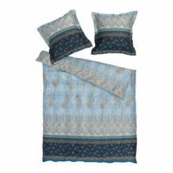 Taie d’oreiller ORISTANO, coton, bleu clair, 65x100 cm