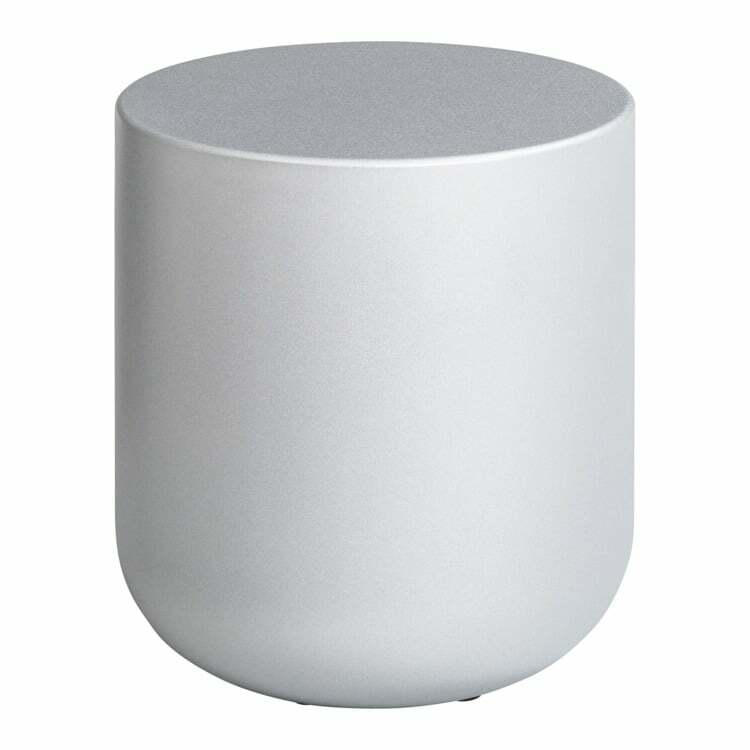 Table basse FREISTIL 157, matériau de bois, aluminium blanc