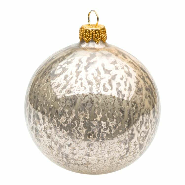 Palla di Natale BOHO CHIC, vetro, oro