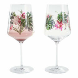 Set bicchieri SOMMERSONETT, vetro, verde/rosa/trasparente