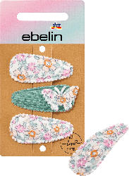 ebelin Haarclips Textil Blümchen & Schmetterling