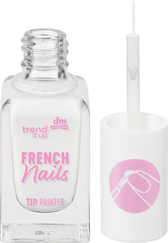 trend !t up Nagellack French Tip Painter White