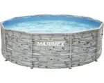 Hornbach Aufstellpool Framepool Marimex Florida rund Ø 305x91 cm ohne Zubehör Steinoptik
