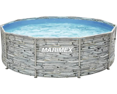 Aufstellpool Framepool Marimex Florida rund Ø 305x91 cm ohne Zubehör Steinoptik