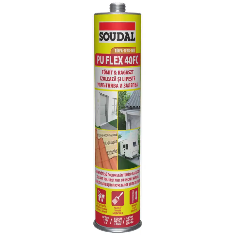 ПОЛИУРЕТАНОВ УПЛЪТНИТЕЛ SOUDAL ПУ ФЛЕКС 40FC ТИК