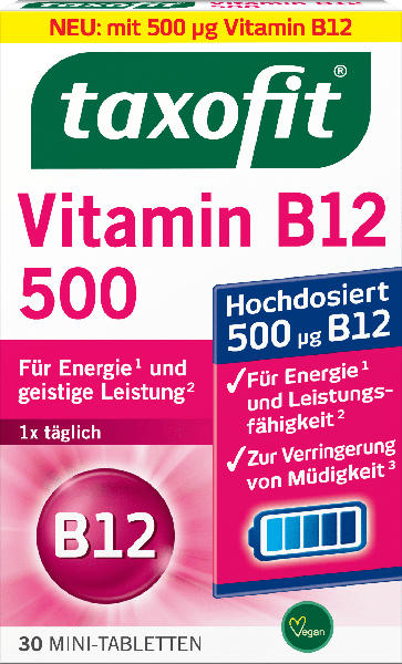 taxofit Vitamin B12 500 Mini Tabletten 30 St