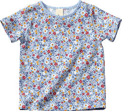 ALANA T-Shirt Pro Climate mit Blumen-Muster, blau, Gr. 98