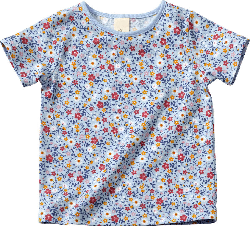 ALANA T-Shirt Pro Climate mit Blumen-Muster, blau, Gr. 122
