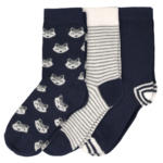 Ernsting's family 3 Paar Baby Socken in verschiedenen Dessins - bis 15.05.2024