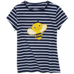 Ernsting's family Mädchen T-Shirt mit Bienen-Applikation - bis 01.05.2024