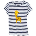 Ernsting's family Mädchen T-Shirt mit Giraffen-Applikation - bis 08.05.2024