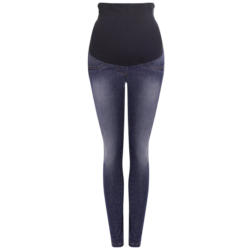 Damen Umstands-Jeggings mit Used-Waschung