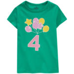 Ernsting's family Kinder T-Shirt mit Geburtstagszahl - bis 17.04.2024