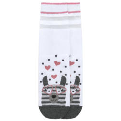 1 Paar Damen Socken mit Lama-Motiv