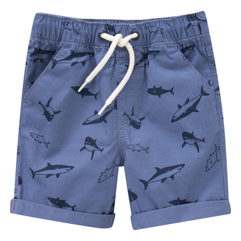 Baby Shorts mit Hai-Motiven