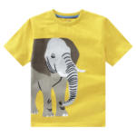 Ernsting's family Kinder T-Shirt mit Elefanten-Applikation - bis 01.05.2024