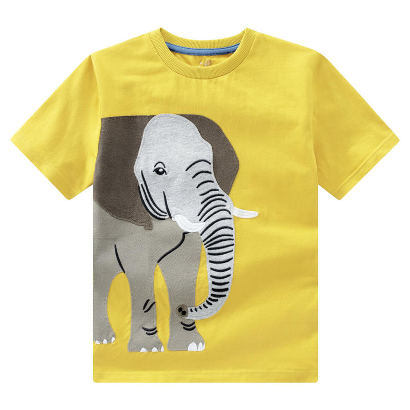 Kinder T-Shirt mit Elefanten-Applikation