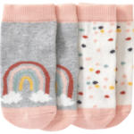 Ernsting's family 2 Paar Newborn Socken mit Regenbogen-Motiv - bis 08.05.2024