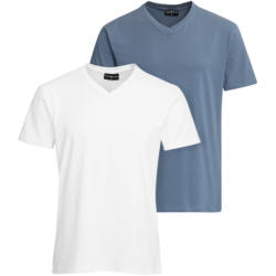 2 Herren T-Shirts mit V-Ausschnitt