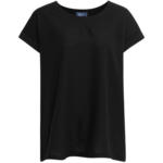 Ernsting's family Damen T-Shirt mit Materialmix - bis 24.04.2024
