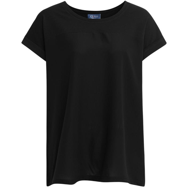 Damen T-Shirt mit Materialmix
