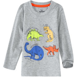 Baby Langarmshirt mit Dino-Print