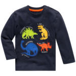 Ernsting's family Baby Langarmshirt mit Dino-Print - bis 12.06.2024