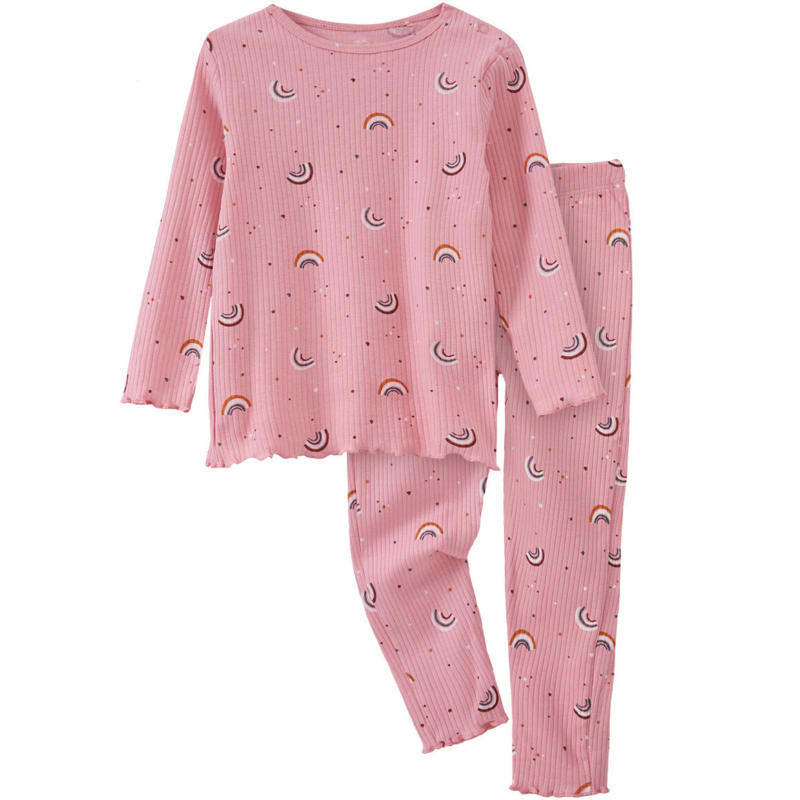 Baby Schlafanzug mit Regenbogen-Allover