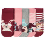 Ernsting's family 5 Paar Baby Socken mit Tier-Motiven - bis 12.06.2024