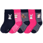 Ernsting's family 5 Paar Baby Socken in verschiedenen Dessins - bis 01.05.2024