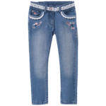 Ernsting's family Mädchen Skinny-Jeans mit Stickerei - bis 05.06.2024