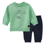 Ernsting's family Newborn Sweatshirt und Jogginghose im Set - bis 12.06.2024