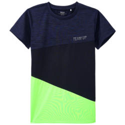 Jungen Sport-T-Shirt mit Neon-Details