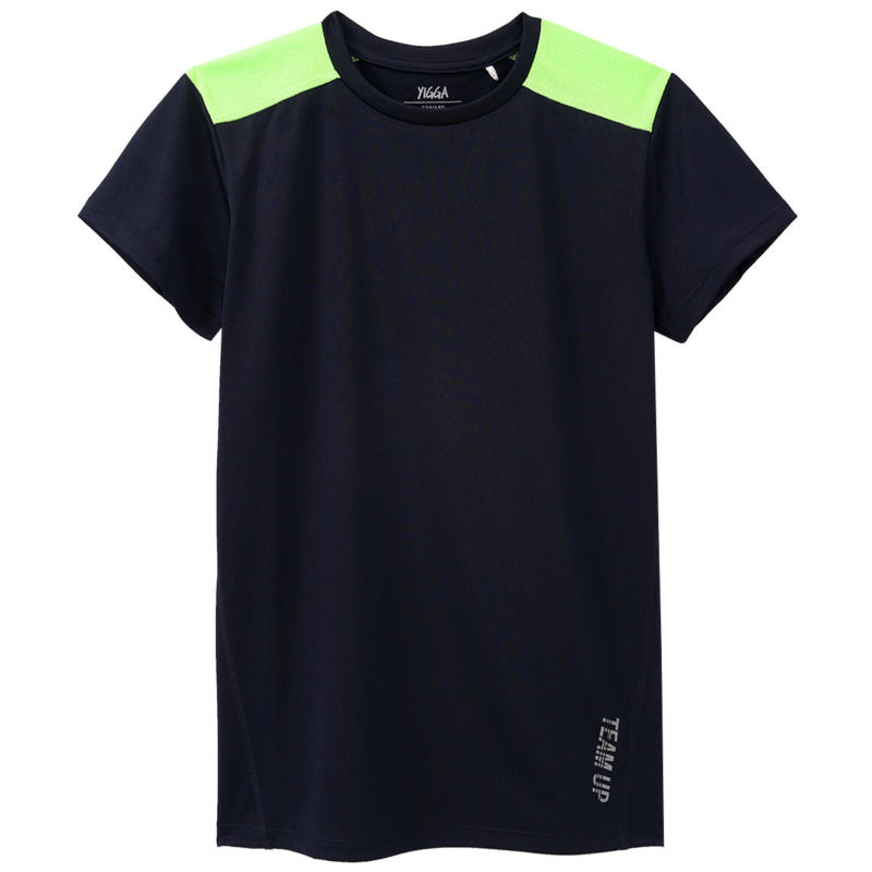 Jungen Sport-T-Shirt mit Neon-Akzenten