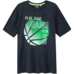 Ernsting's family Jungen T-Shirt mit Basketball-Print - bis 03.04.2024