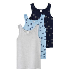 3 Jungen Unterhemden mit Print