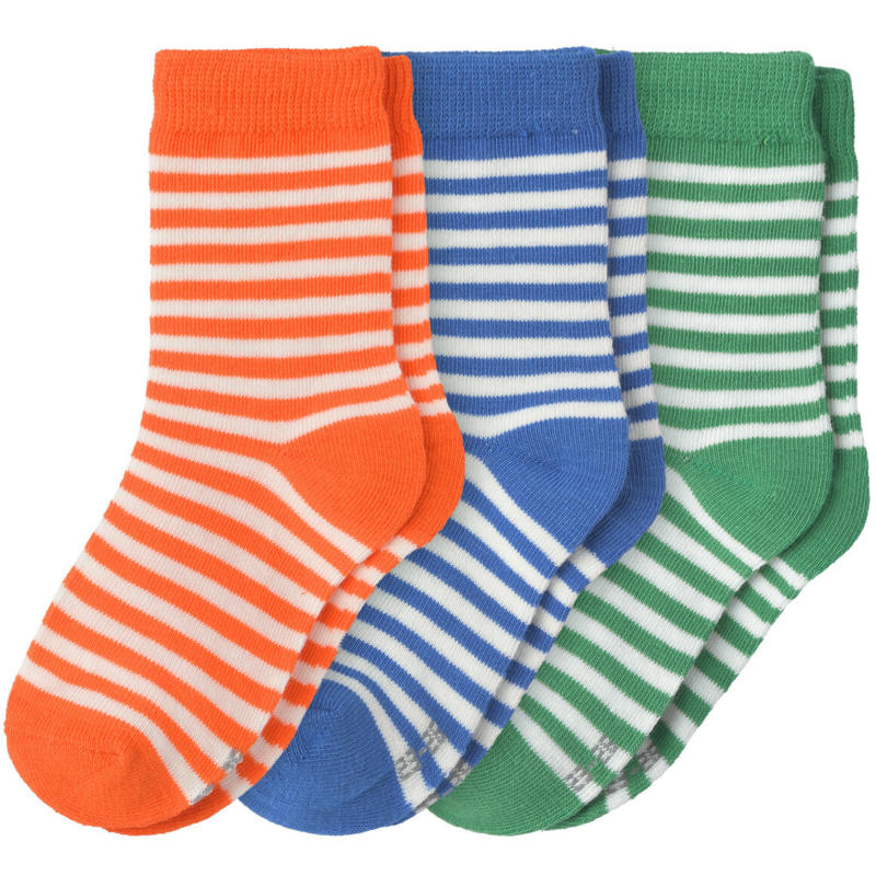 3 Paar Kinder Socken im Ringel-Look