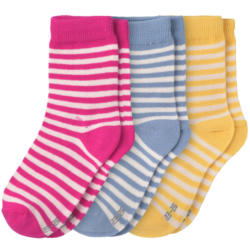 3 Paar Kinder Socken im Ringel-Look