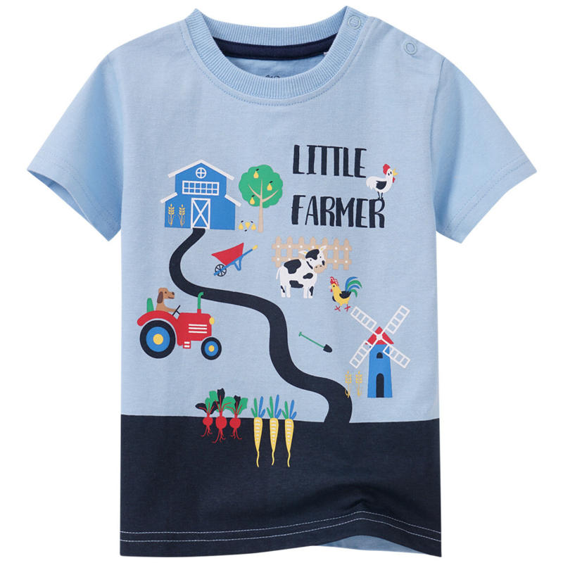 Baby T-Shirt mit Bauernhof-Motiv