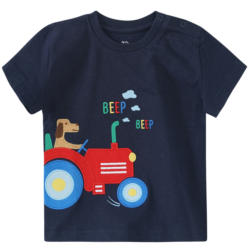Baby T-Shirt mit Trecker-Applikation