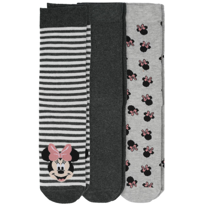 3 Paar Minnie Maus Socken im Set