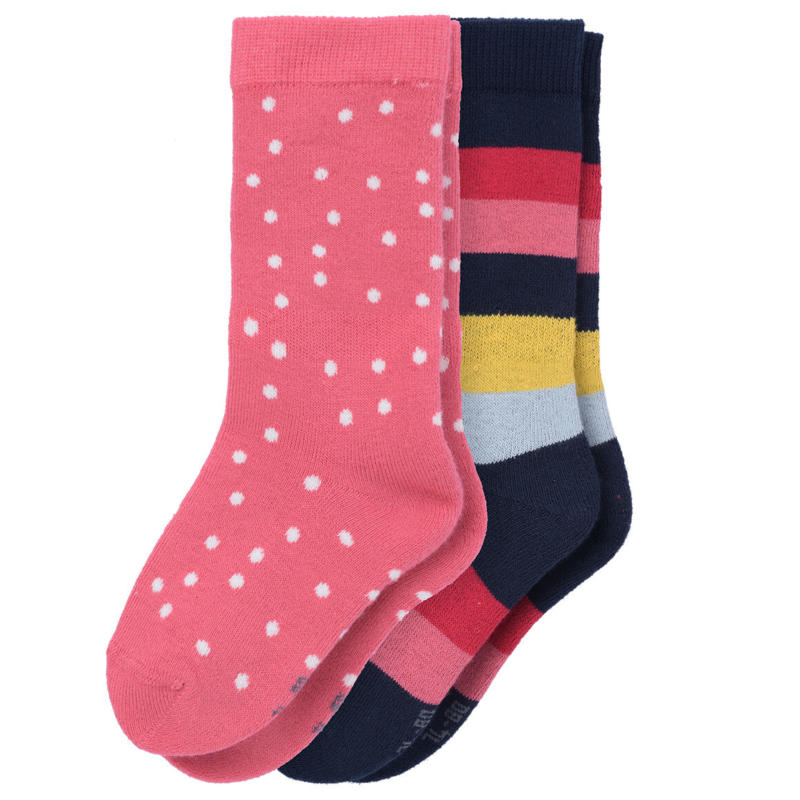 2 Paar Baby Socken in verschiedenen Dessins