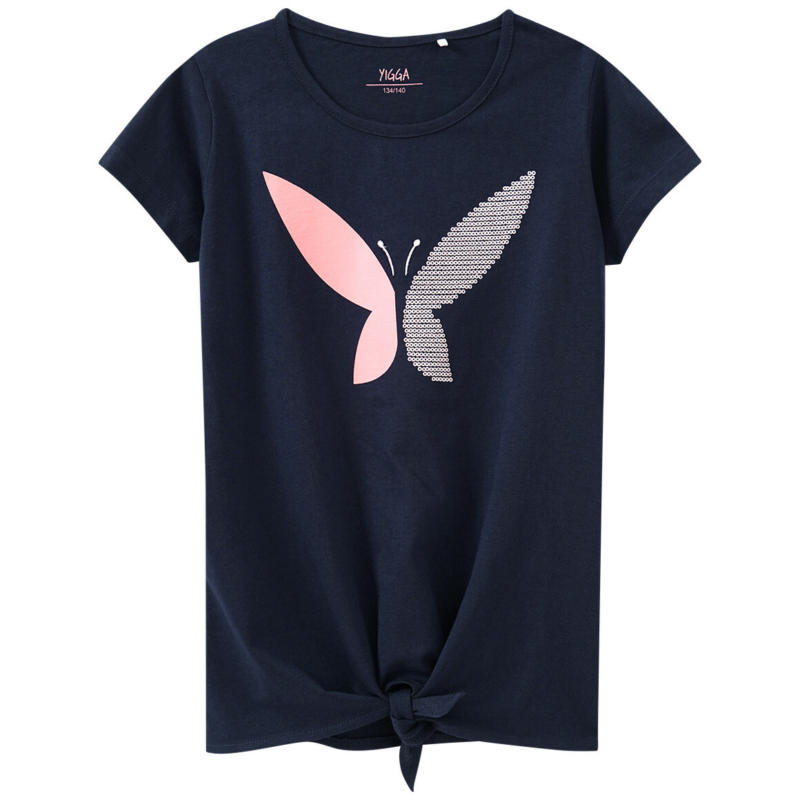 Mädchen T-Shirt mit Schmetterling-Motiv